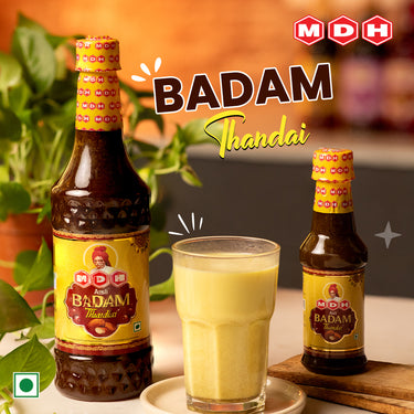 MDH - Asli Badam Thandai Dry Fruit Syrup 750ml | Refreshing Drink For Summer (Mix With Milk Only)